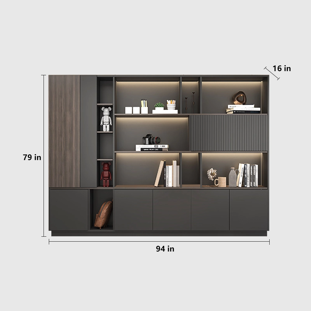 Modern Wooden Locking Filing Cabinet for Office - image 11