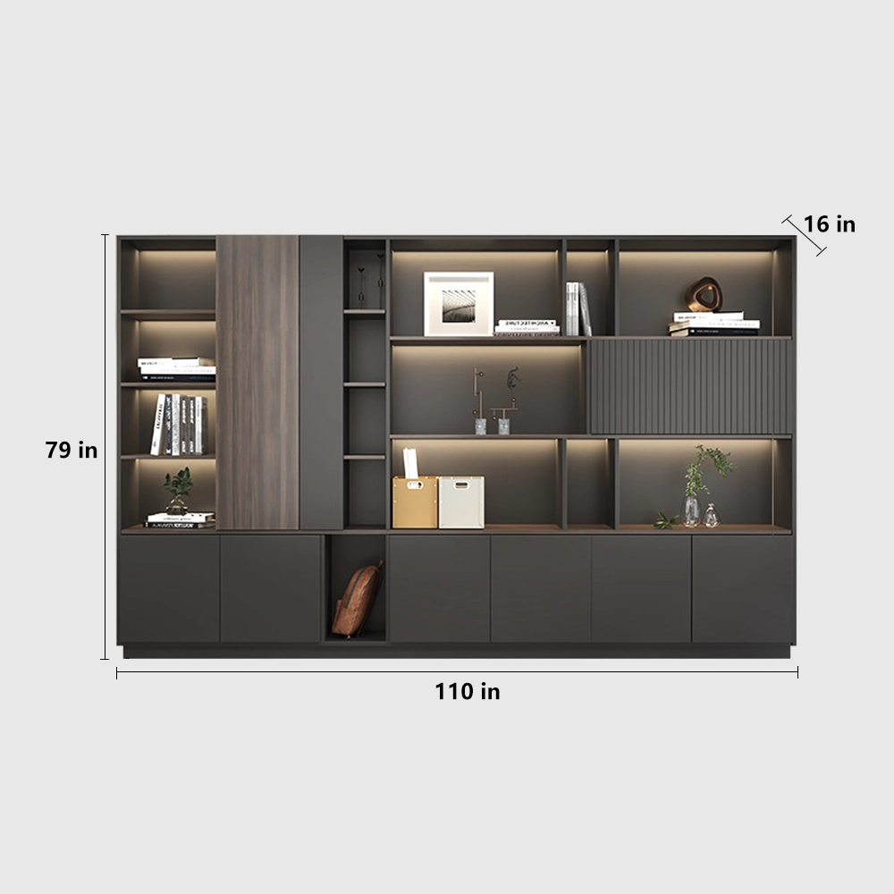 Modern Wooden Locking Filing Cabinet for Office - image 12