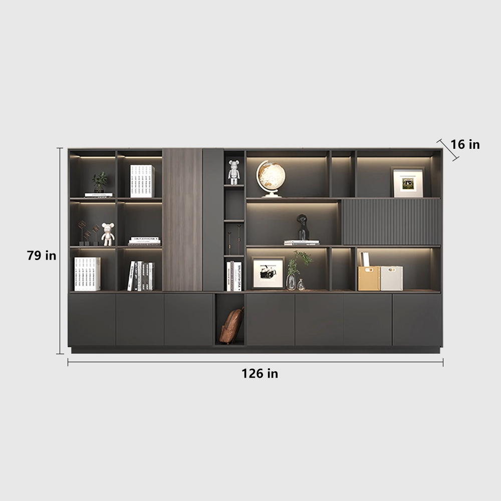 Modern Wooden Locking Filing Cabinet for Office - image 13