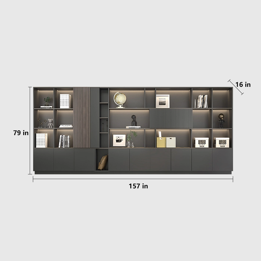 Modern Wooden Locking Filing Cabinet for Office - image 14