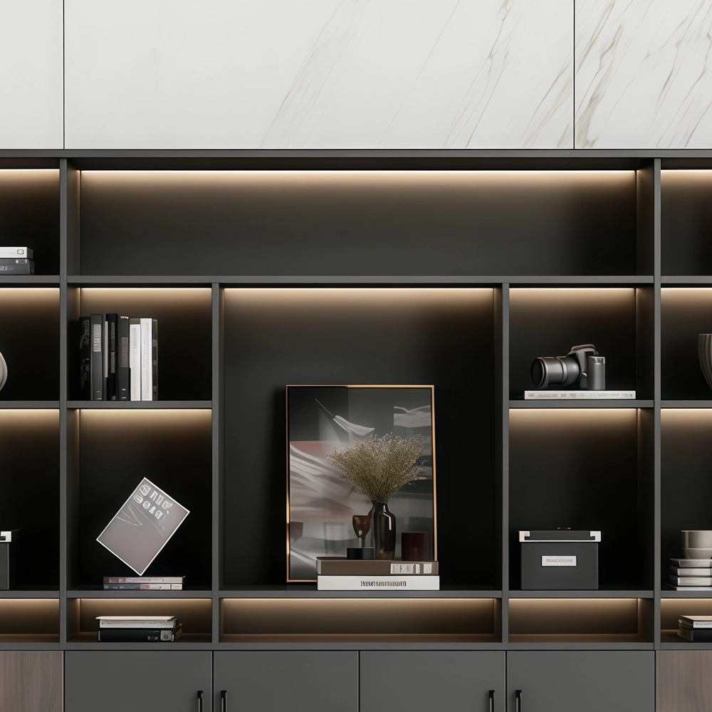 Multi-Shelf Wooden Filing & Book Cabinet for Office - image 4