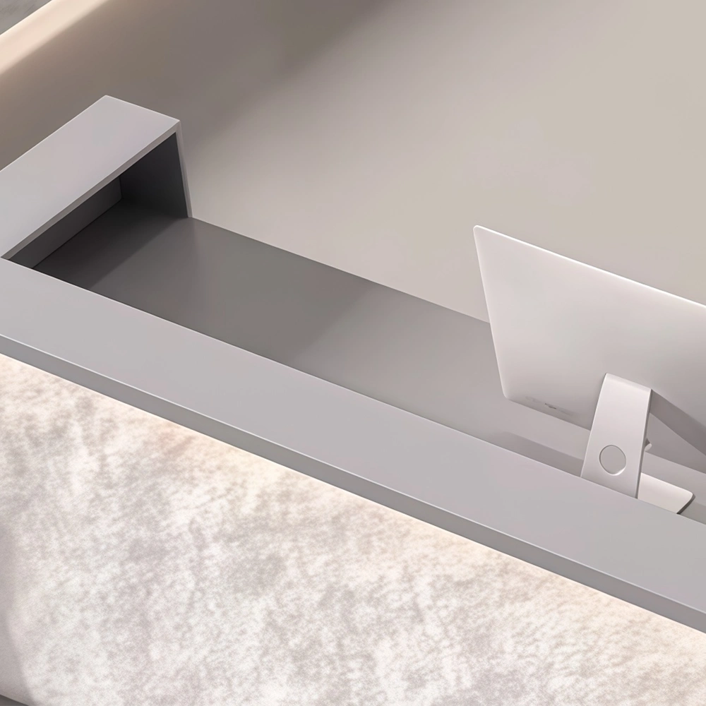 Nordic Style Luxury Beauty Salon Reception Desk - image 4