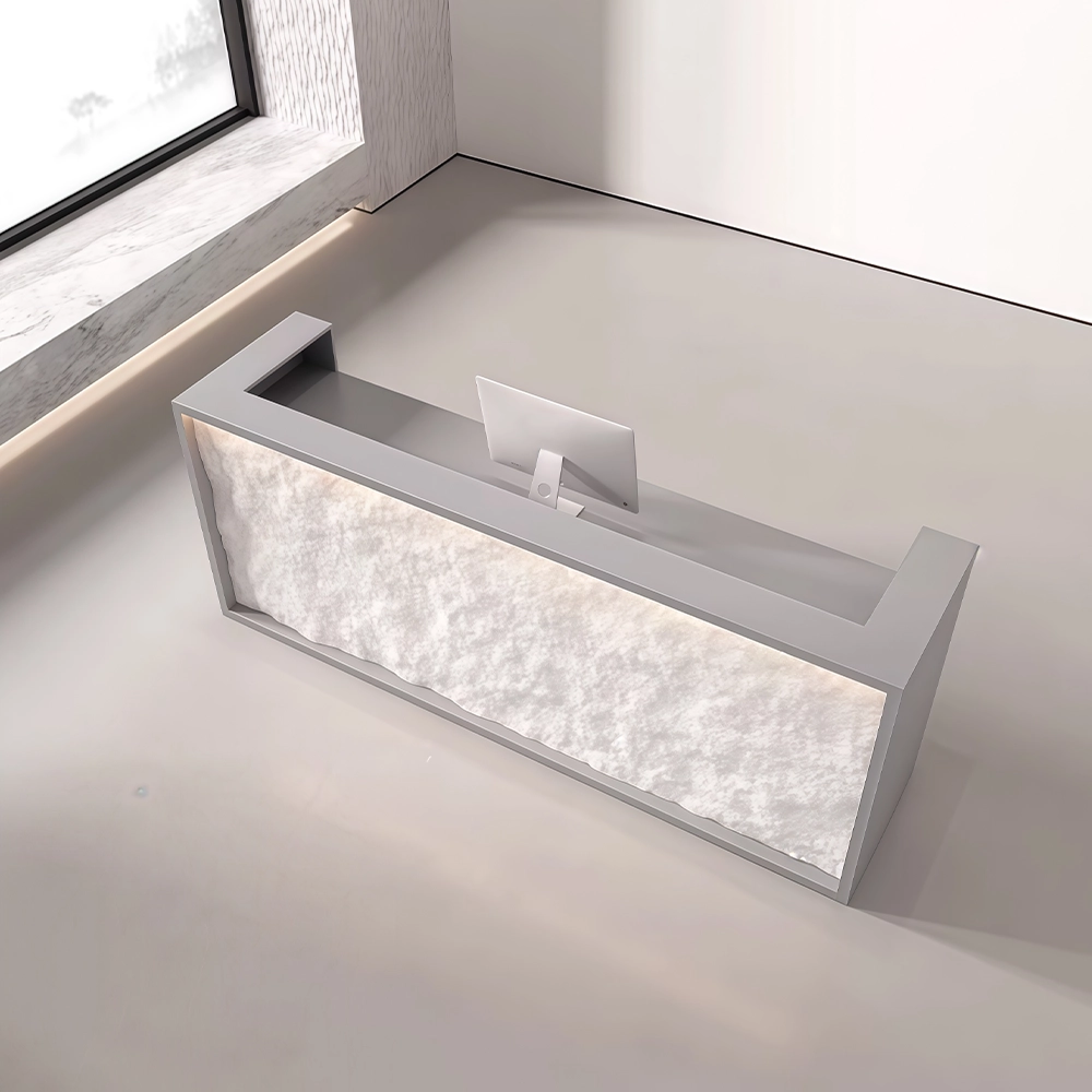 Nordic Style Luxury Beauty Salon Reception Desk - image 2