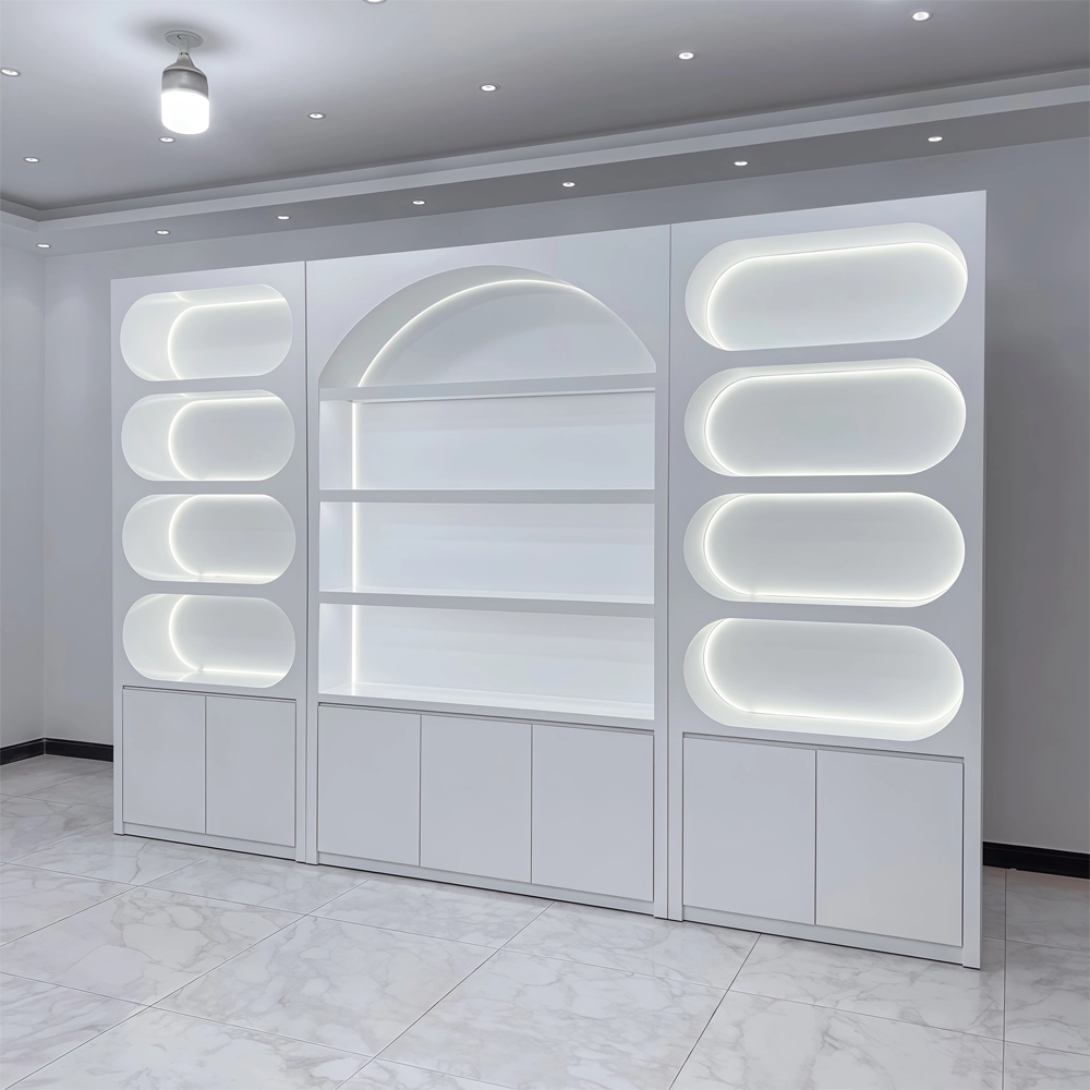 Beauty Clinic Skincare Showcase with Storage Shelves - image 2