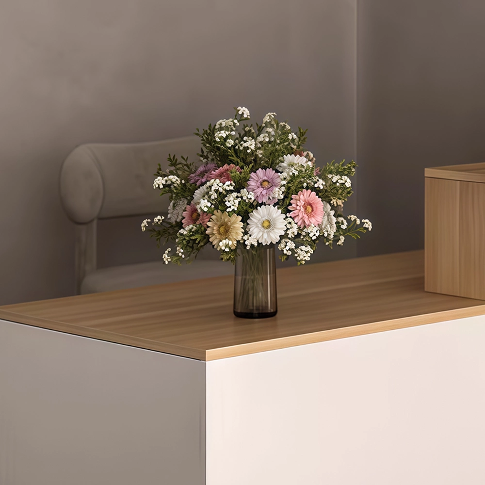 Small Modern Front Counter with Storage Cabinet - image 3
