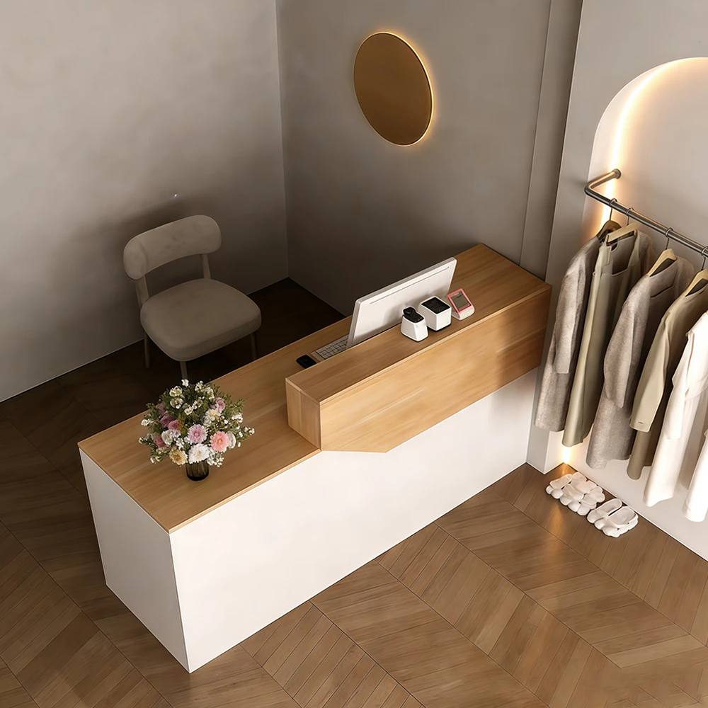 Small Modern Front Counter with Storage Cabinet - image 2