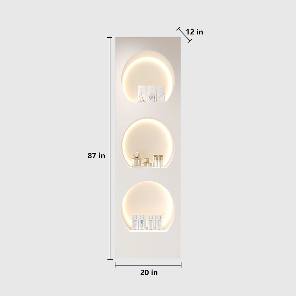 Elegant Cosmetic Showcase with LED Lighting - image 9