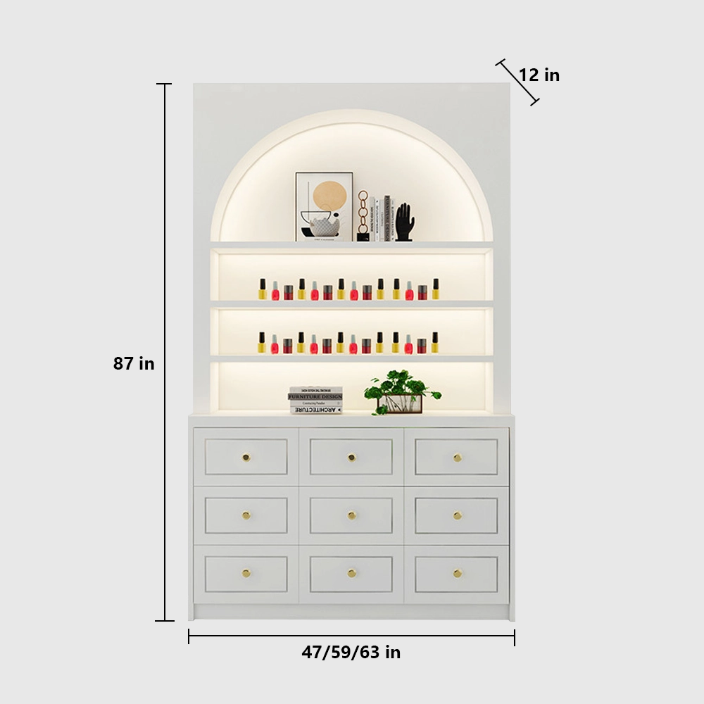 Nail Polish Display Cabinet for Beauty Salon - image 9