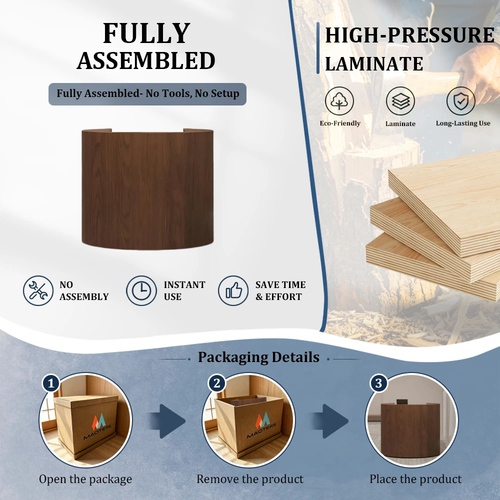 Walnut Oval Counter for Boutique & Clothing Stores - image 7