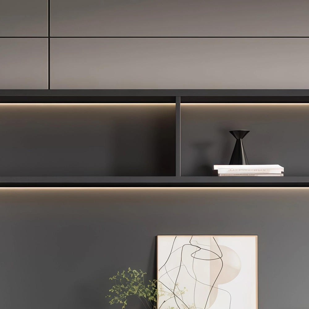 Wooden Bookcase with Storage for Office Wall - image 5