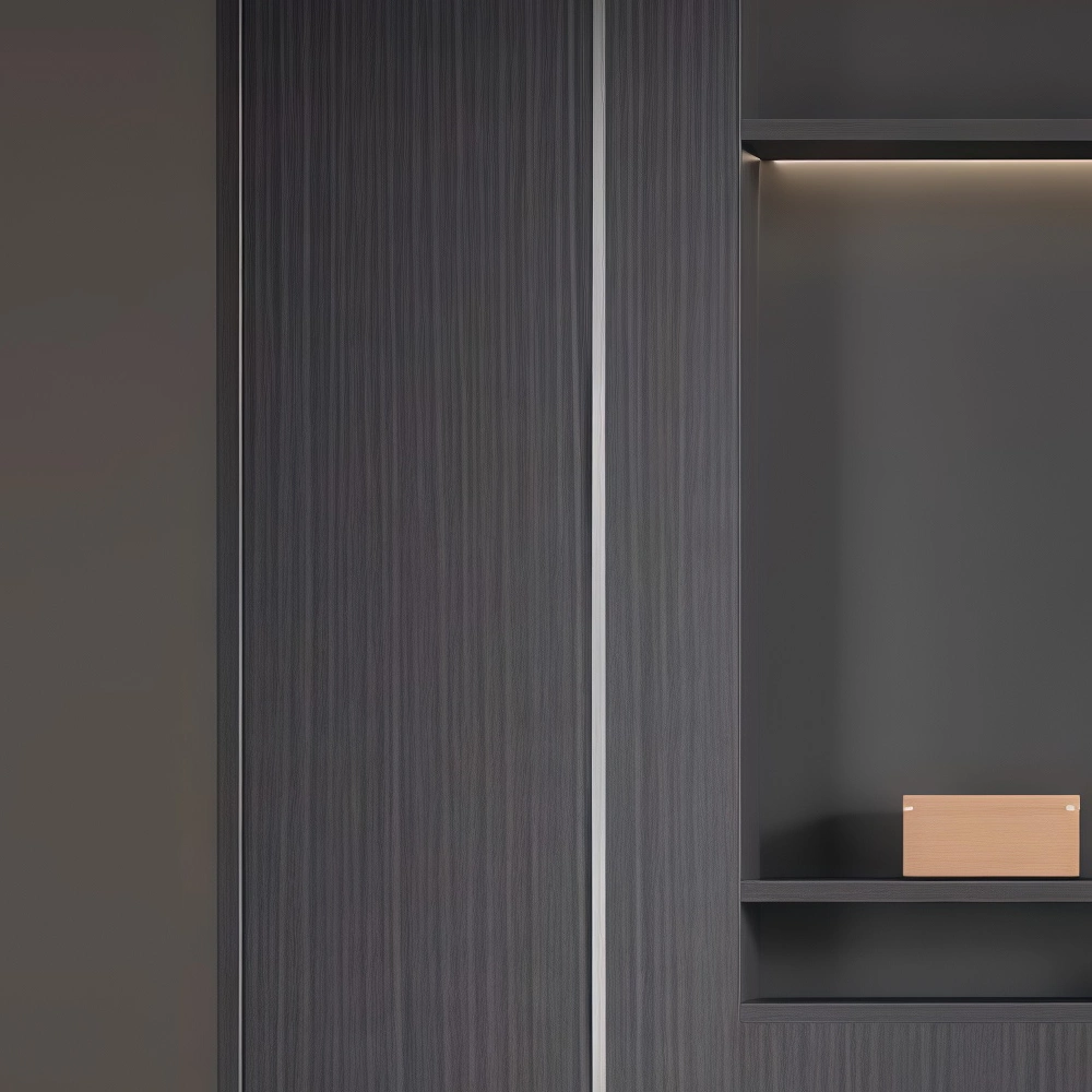 Wooden Bookcase with Storage for Office Wall - image 6