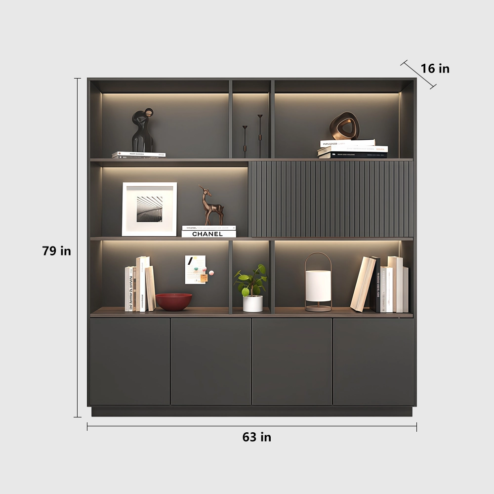 Wooden Filing Cabinet for Office Display & Storage - image 9