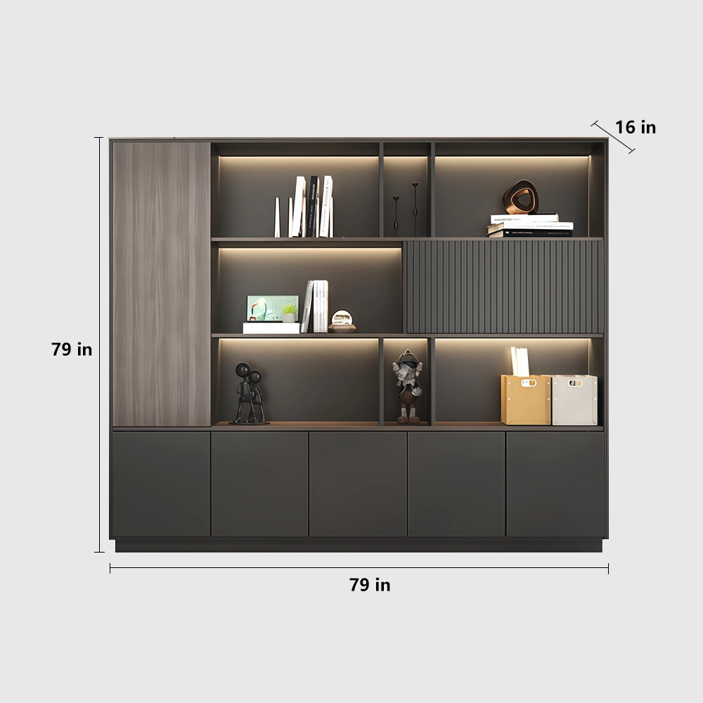 Wooden Filing Cabinet for Office Display & Storage - image 10