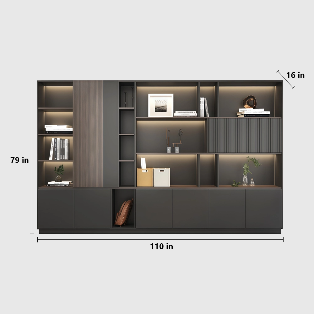 Wooden Filing Cabinet for Office Display & Storage - image 12