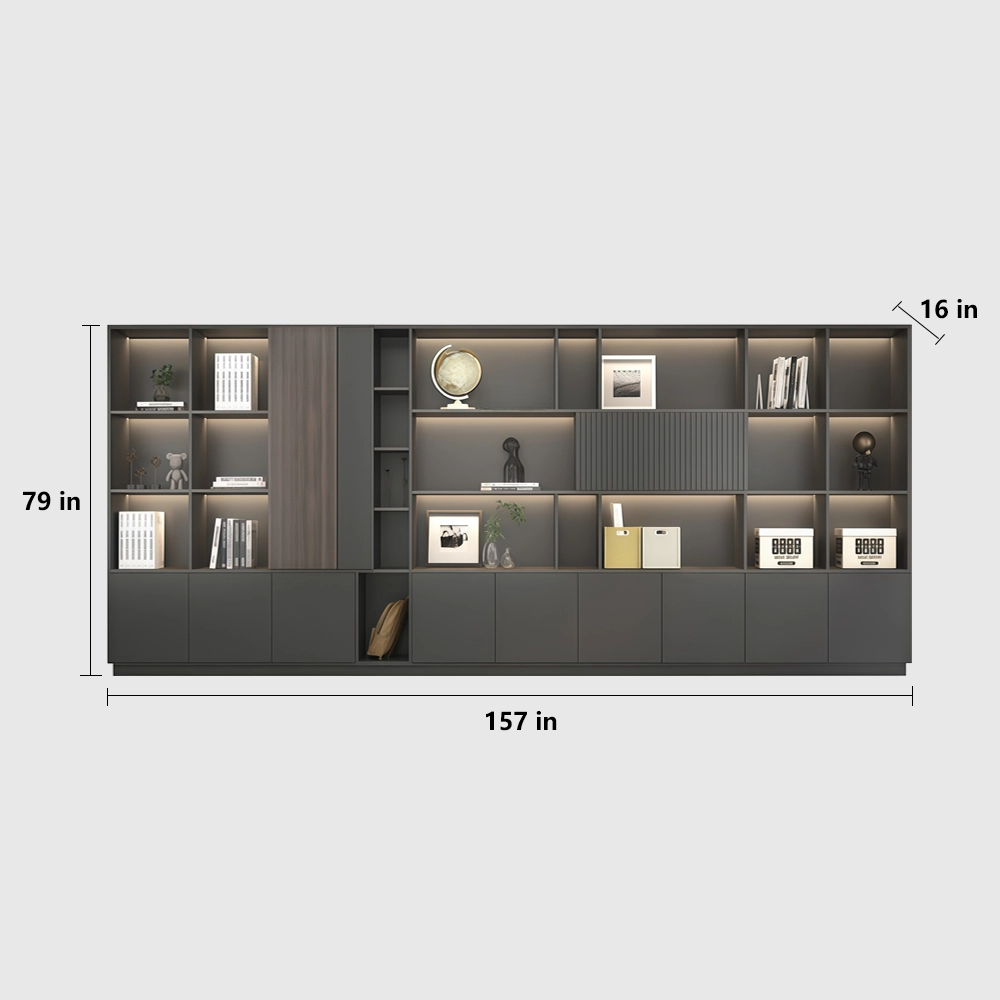 Wooden Filing Cabinet for Office Display & Storage - image 14