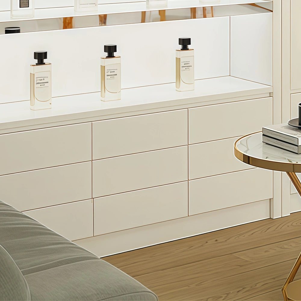 Glossy White Mageline Cosmetic Display Showcase - image 6