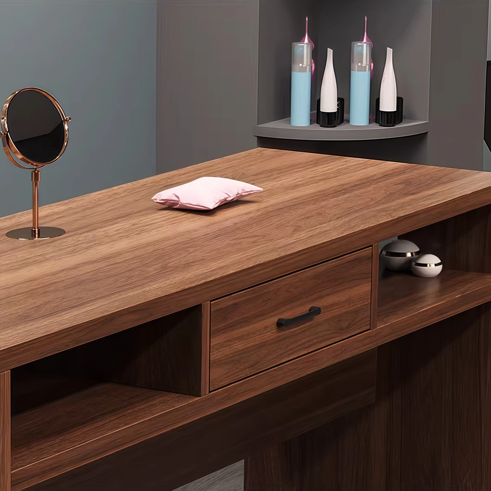 Antique Style Nail Station with Shelves - image 5