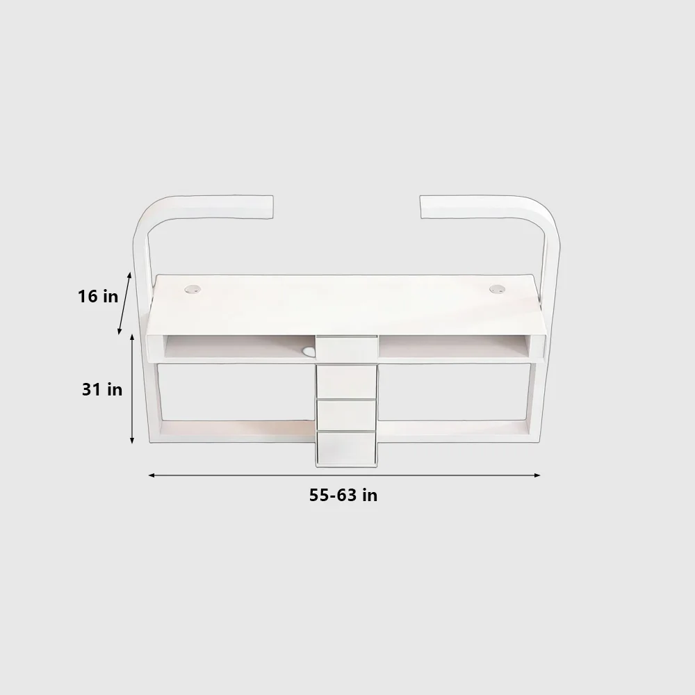 Ins Style Nail Table with Vacuum Light - image 7