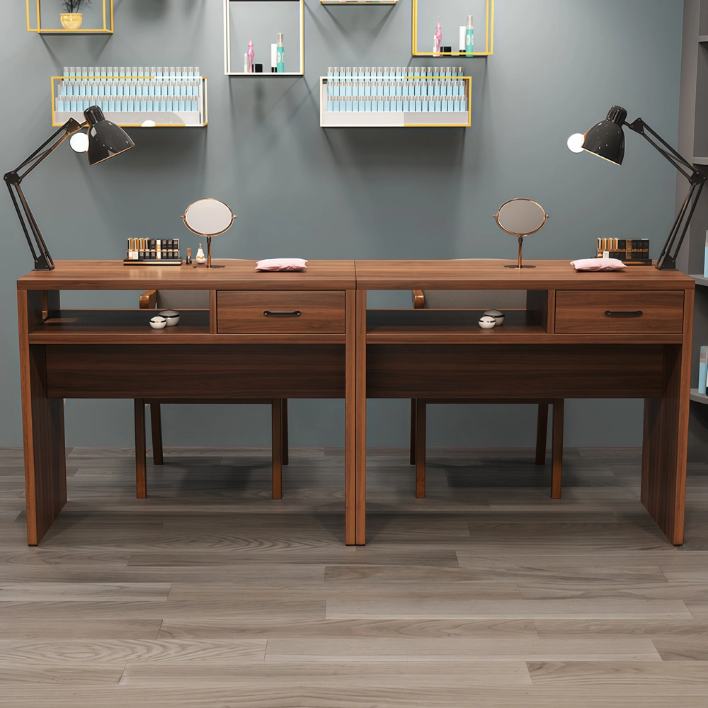 Antique Style Nail Station with Shelves - image 2