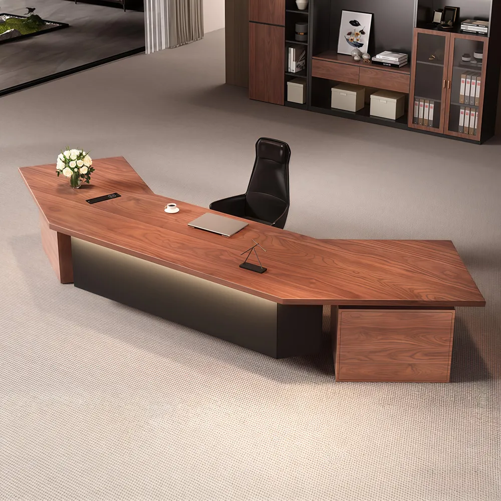 Executive Office Desk – Large Wooden Manager Desk - image 2