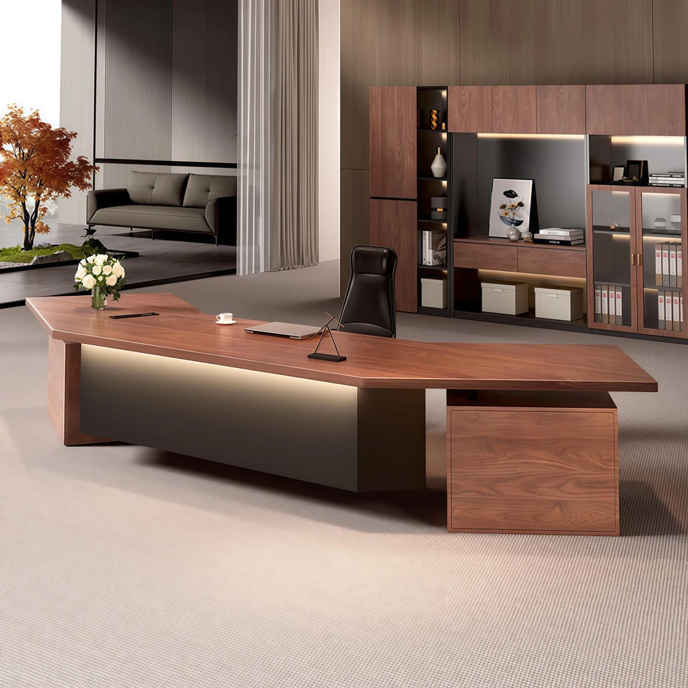 Executive Office Desk – Large Wooden Manager Desk - image 3