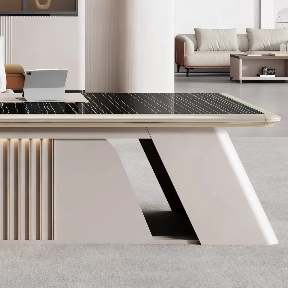 Contemporary Executive Desk Premium Office Furniture - image 4