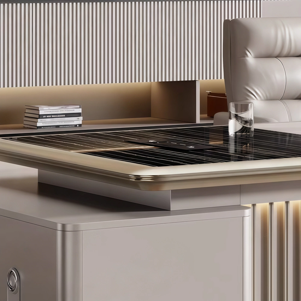 Contemporary Executive Desk Premium Office Furniture - image 5