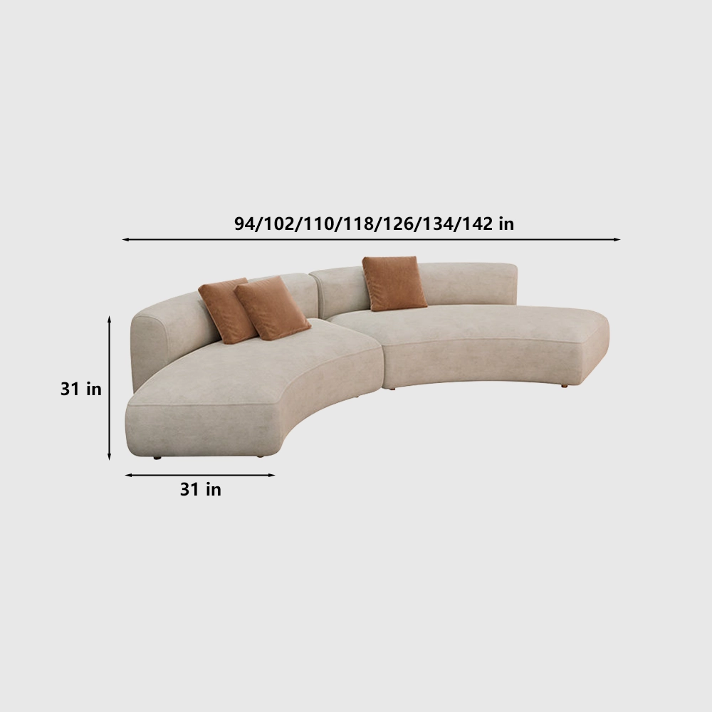 Curved Reception Sofa for Beauty Salon - image 8