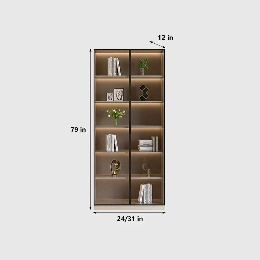 Modern Light Luxury Glass Display Cabinet - image 9