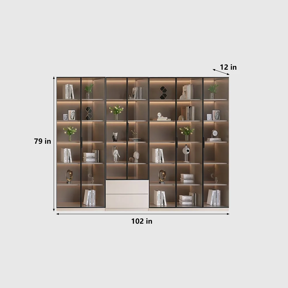 Modern Light Luxury Glass Display Cabinet - image 16