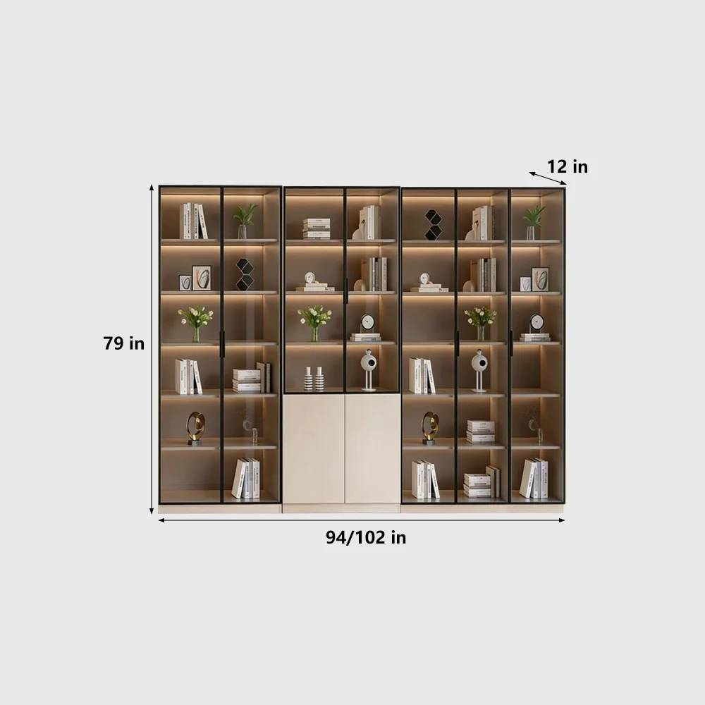 Modern Light Luxury Glass Display Cabinet - image 15