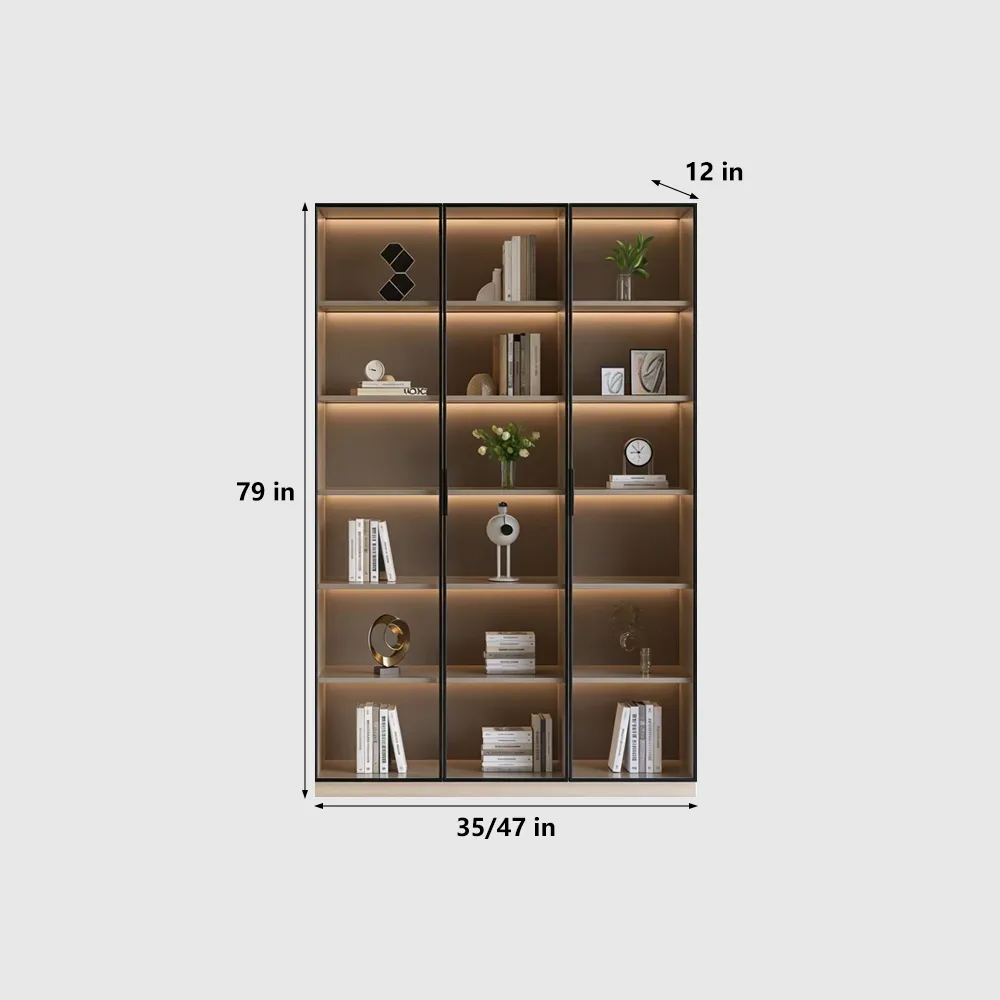 Modern Light Luxury Glass Display Cabinet - image 11