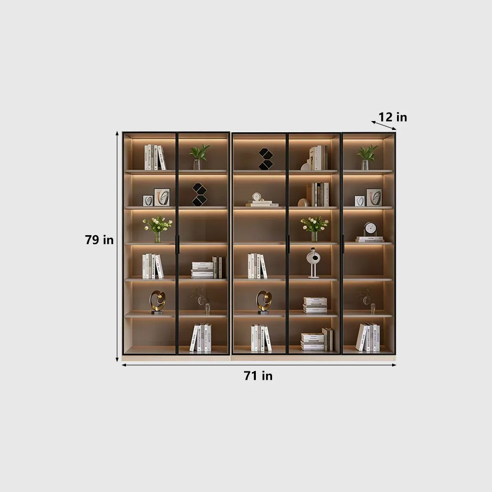 Modern Light Luxury Glass Display Cabinet - image 13
