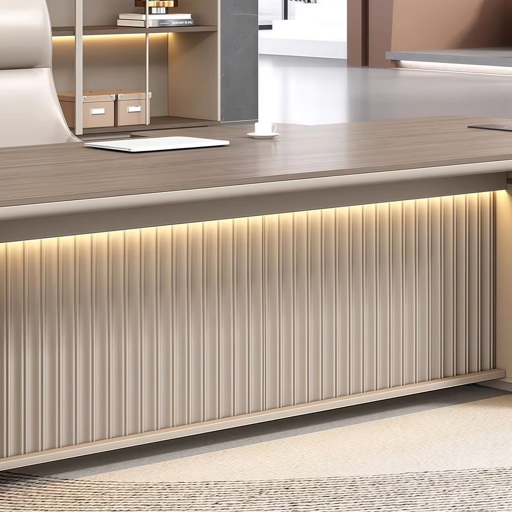 Modern Luxury Executive Desk  High Gloss Painted Office - image 6