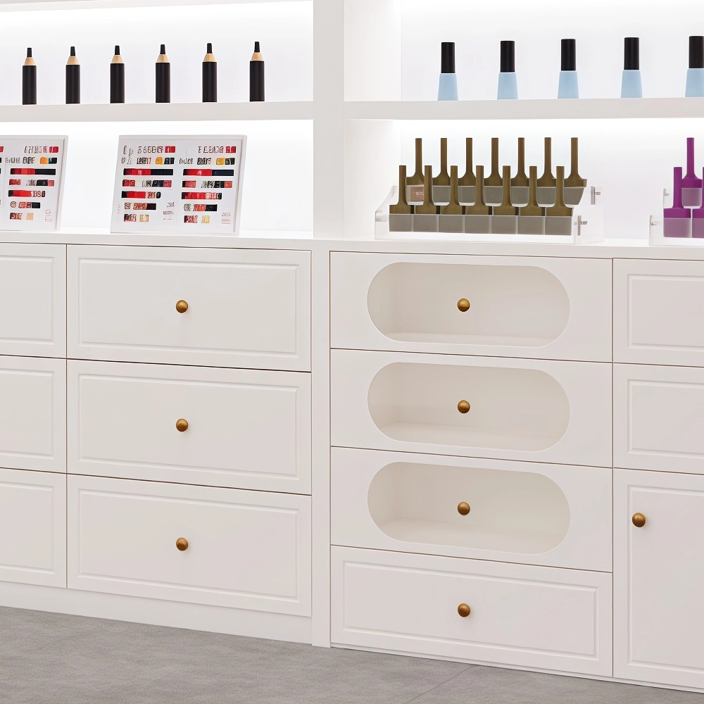 Tall Nail Salon Display Cabinet for Cosmetics - image 7