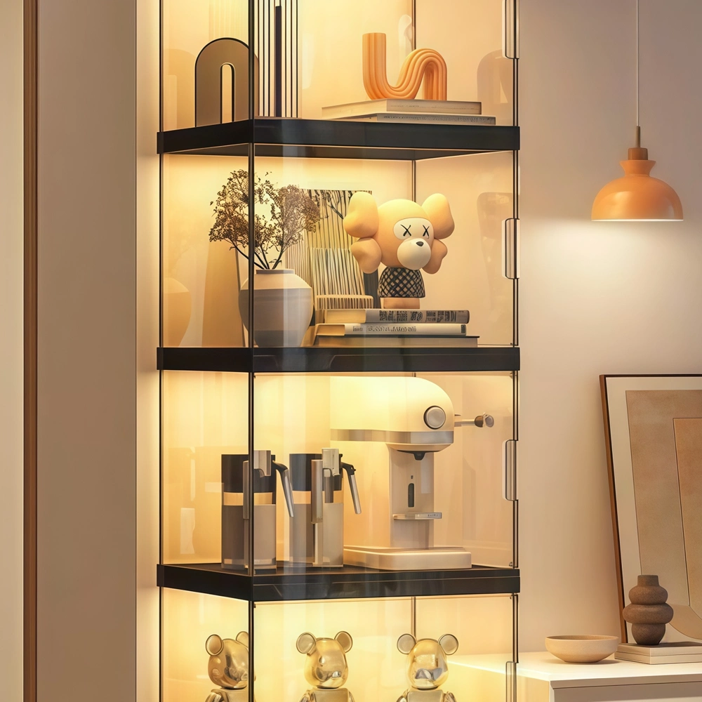 Luxury Modular Storage Cabinet with Grid Shelves - image 5
