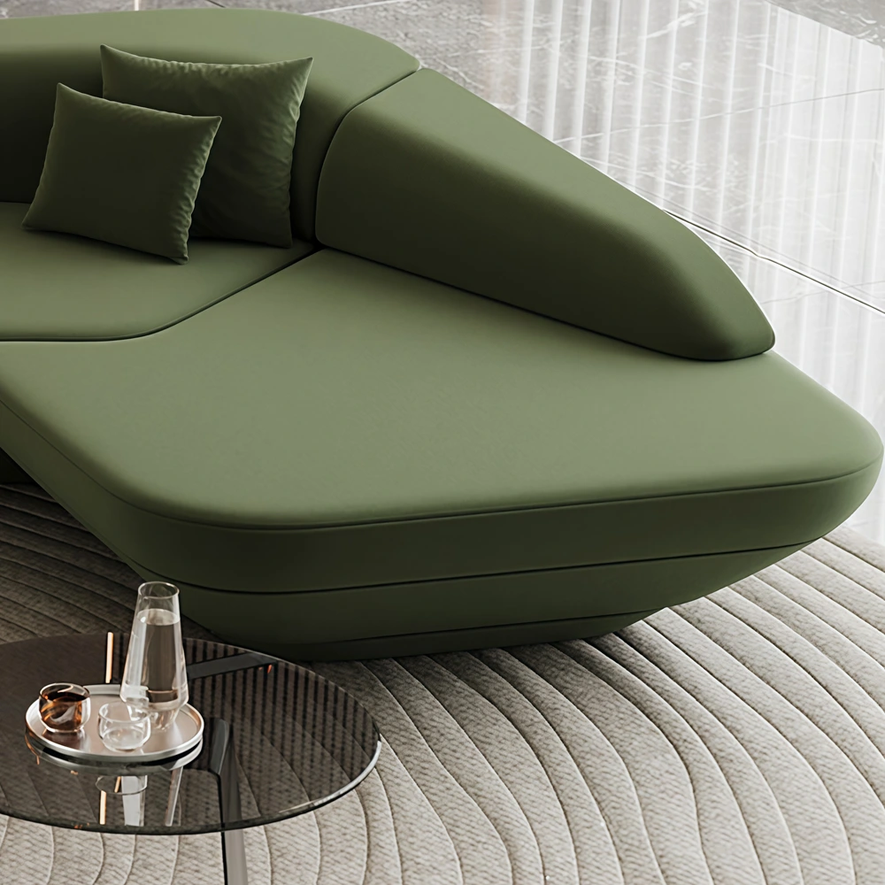 Exclusive Luxury Curved Velvet Sofa for Hotel Lobbies - image 5