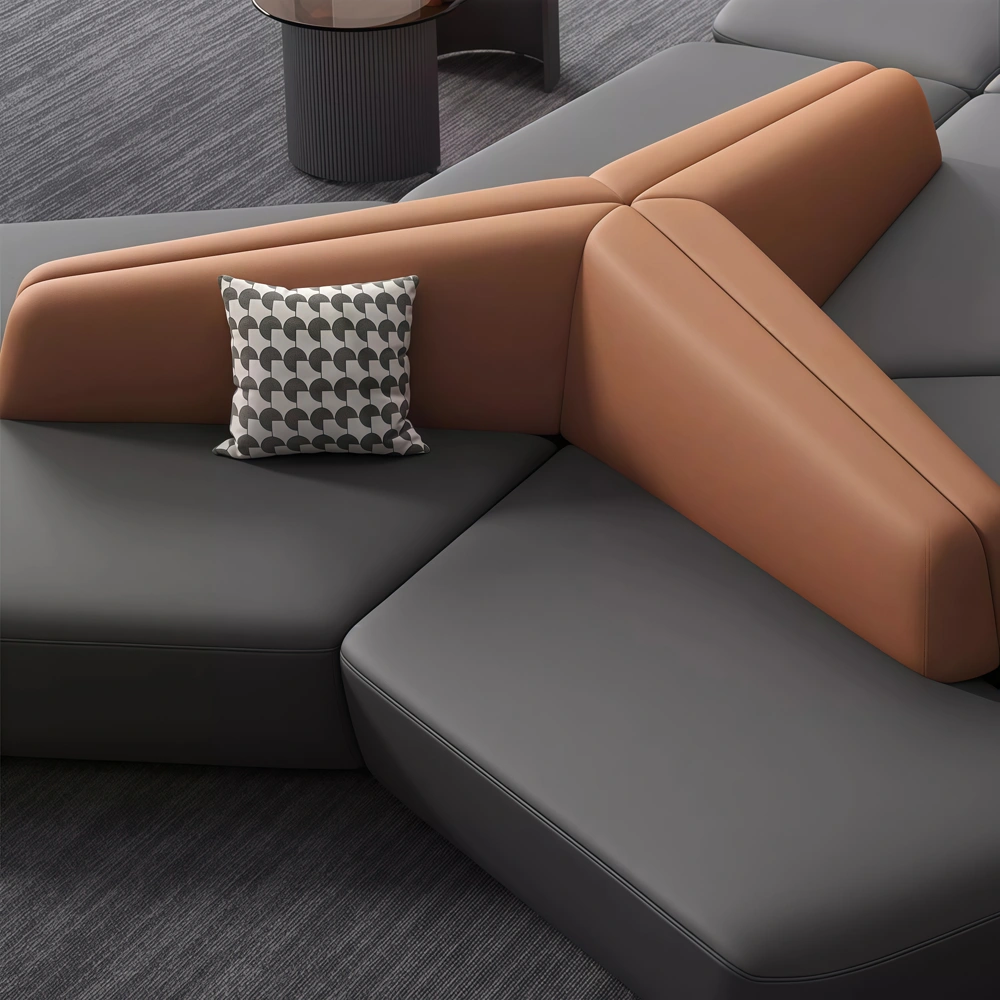 Durable Leather Sofa with Comfortable Seating - image 5