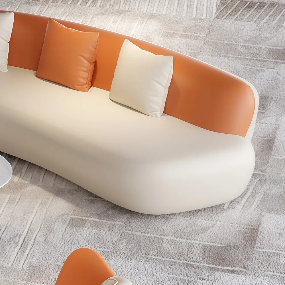 Curved Reception Sofas Modern Ergonomic Seating - image 5