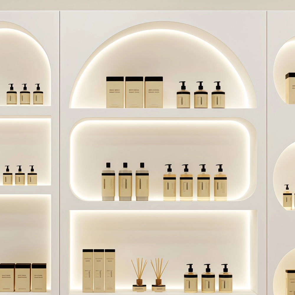 Luxury Cosmetic Display Cabinet for Retail Store - image 8