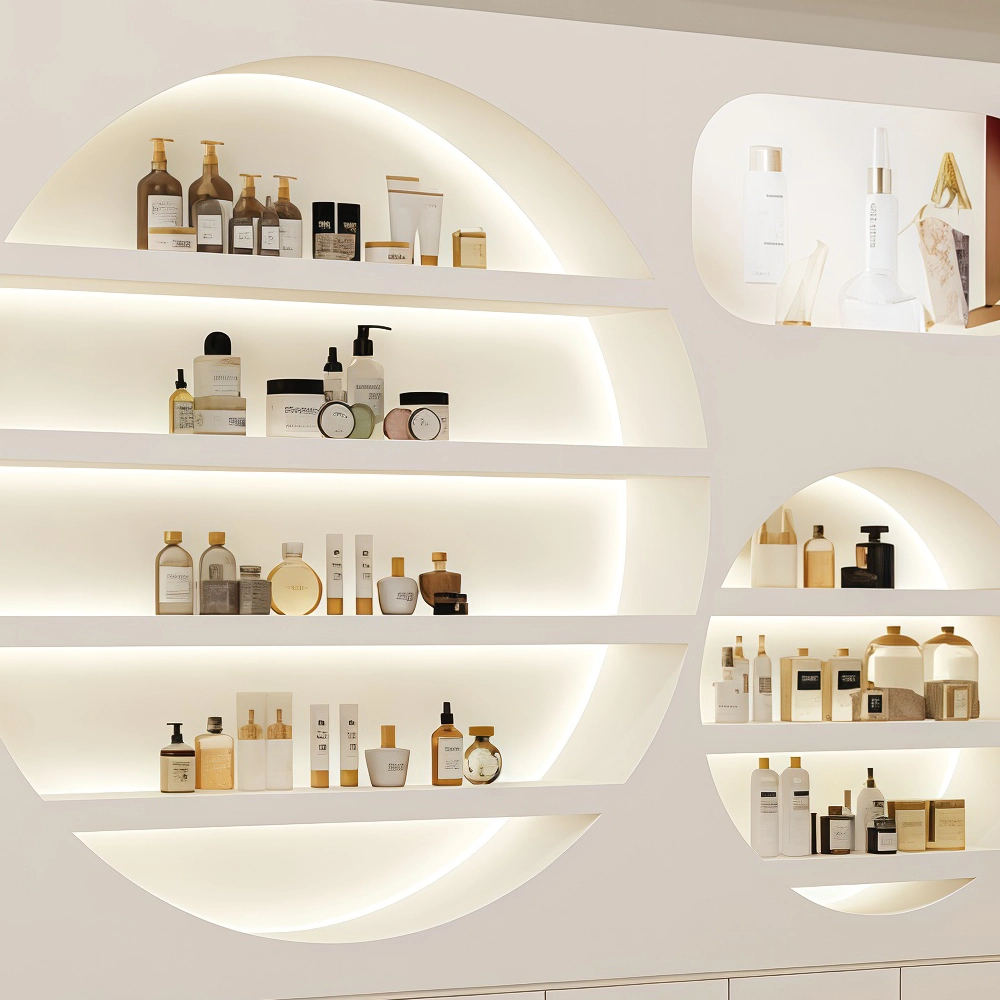 Professional Lacquer Display Cabinet for Skincare Retail - image 7