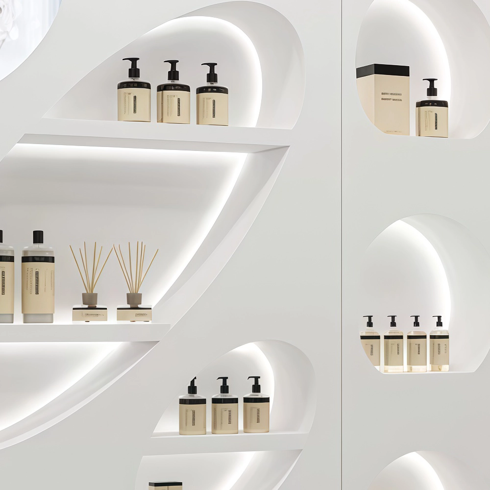 Modern Salon Display Cabinet for Cosmetics & Skincare - image 7