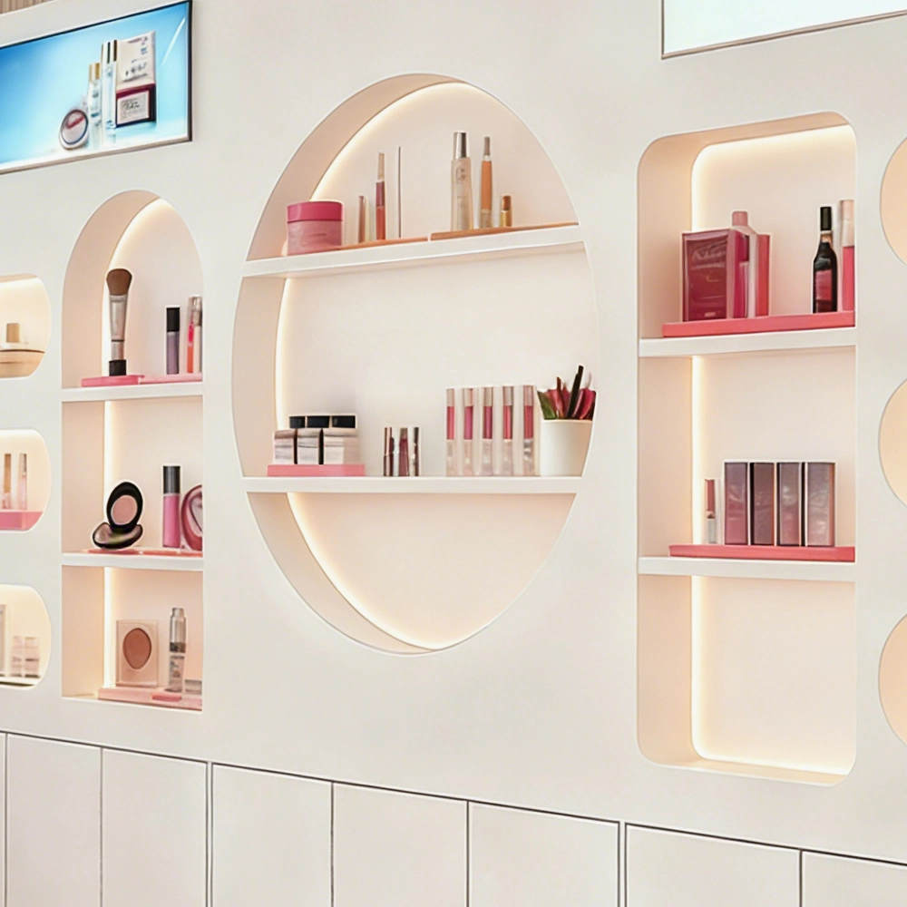 Beauty Salon Lacquer Cosmetic Display Cabinet - image 7