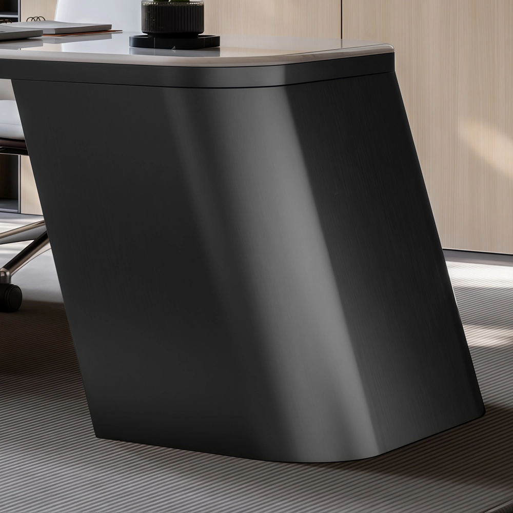 Modern Luxury L-Shaped Slate Desk Italian Minimalist Computer Desk - image 6