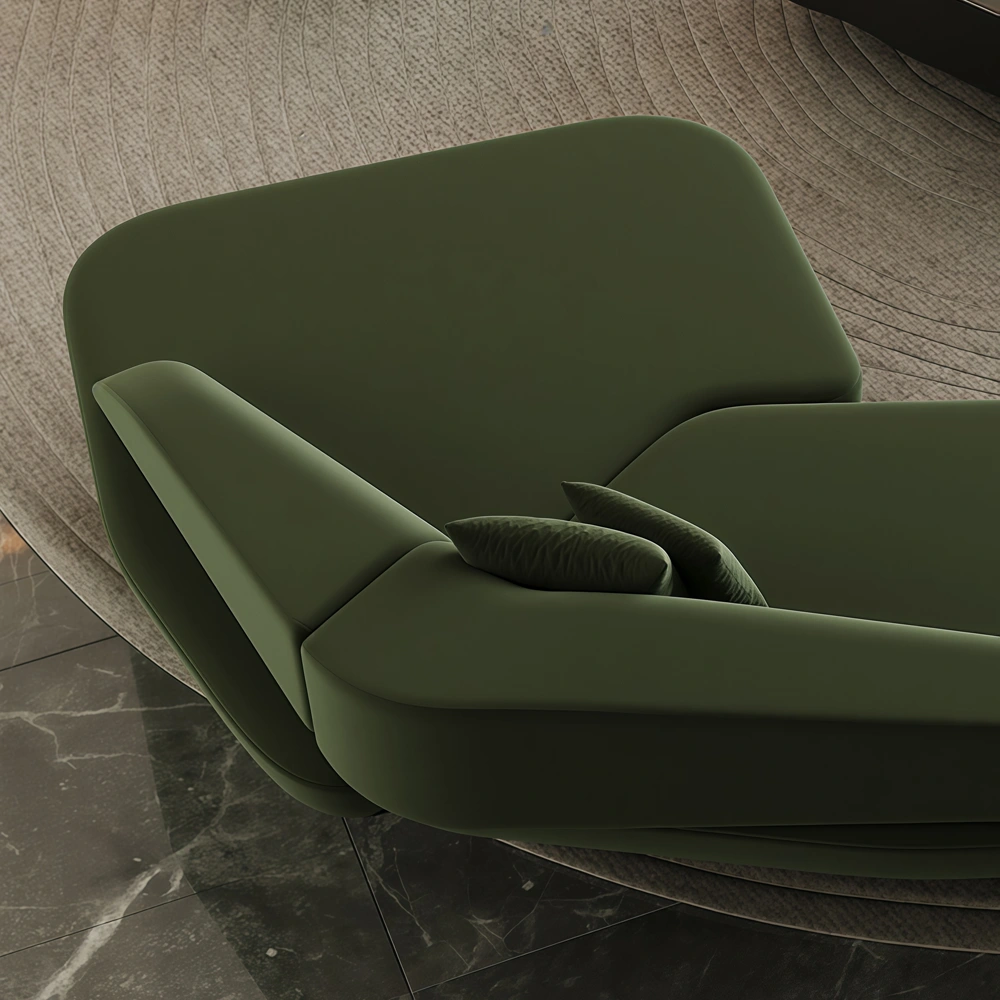 Exclusive Luxury Curved Velvet Sofa for Hotel Lobbies - image 6