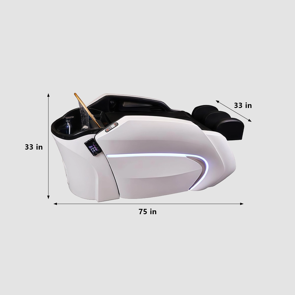 Electric Full-Lying Shampoo Bed with Water Circulation Massage - image 6