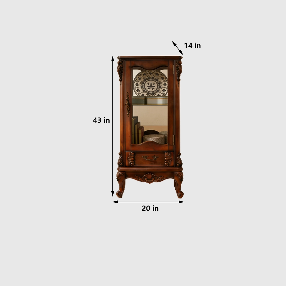 European Double-Door Glass Cabinet for Living Room - image 9