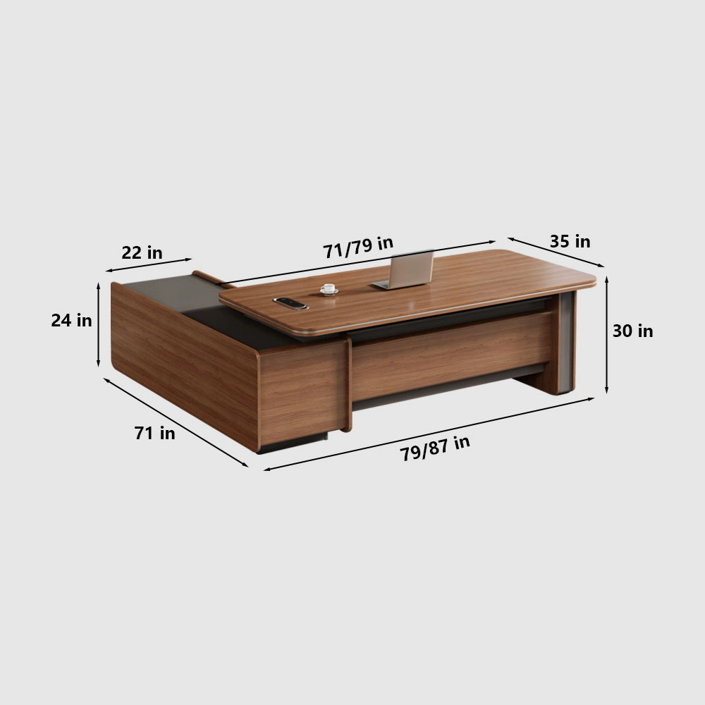 Executive Desk Modern Office Business Style - image 7