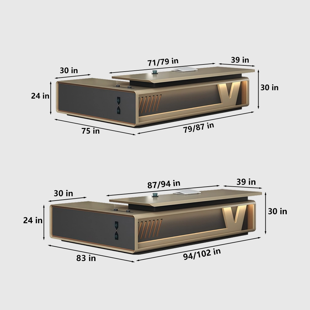 Executive Desk Modern Office Furniture Luxury - image 7