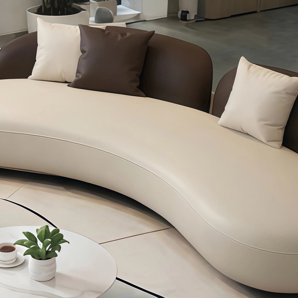Modern Minimalist Curved Sofa for Hospitality - image 4